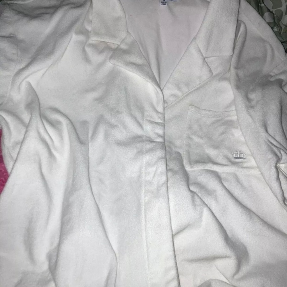 Juicy Couture White button down PJ top
